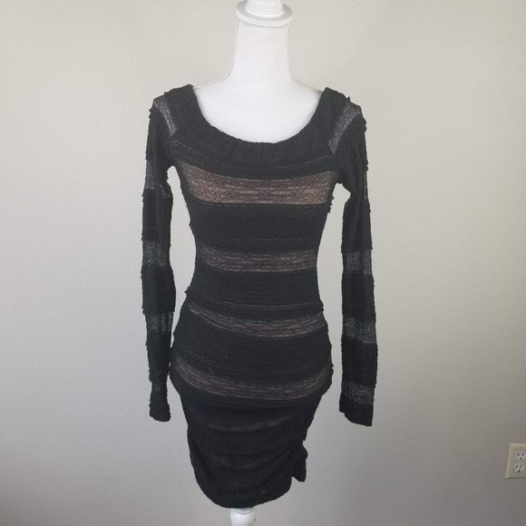 BCBGMaxazria XXS Halle Shirred lace dress - Picture 3 of 4